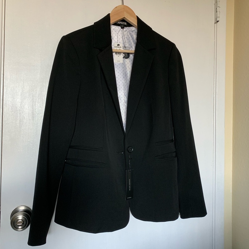 Express Black Blazer Size 10 MSRP $108